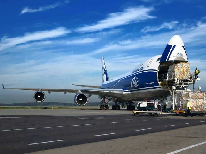 The nose door was a rare feature for a jet with few other aircraft offering the feature at the time besides the 747.