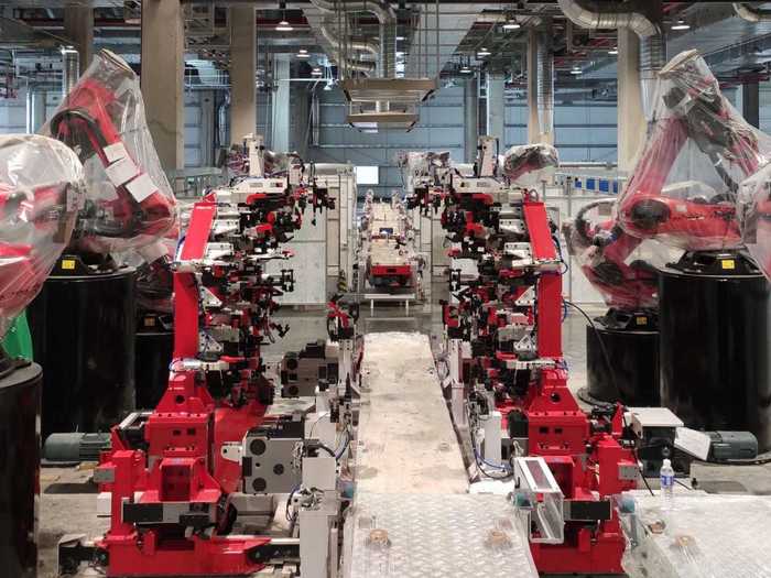 Tesla has been building the Model 3 in Shanghai and is preparing to ramp up Model Y production; last week, the company showcased some of the multimillion-dollar industrial robots it has installed.