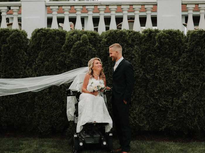 She also suggests brides with disabilities think about how they will get around on their wedding day when picking a venue.