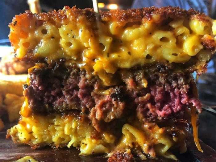 Another noodle-based burger is the mac-and-cheese burger.