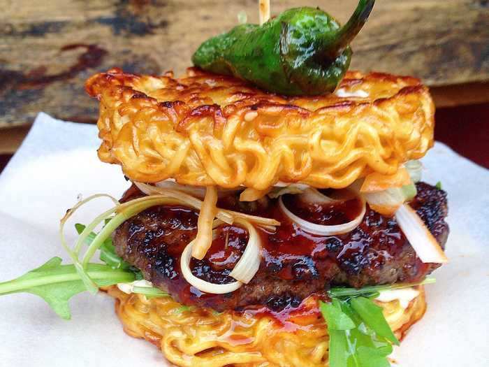 The only thing better than a regular burger is a ramen burger.