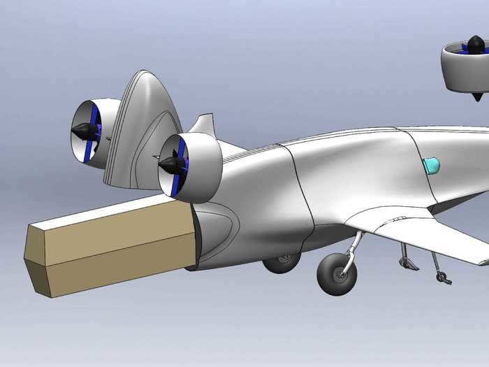 For cargo loading, the Rhaegal takes a page from the Boeing 747 Freighter playbook with a hinged nose allowing easy loading and unloading.