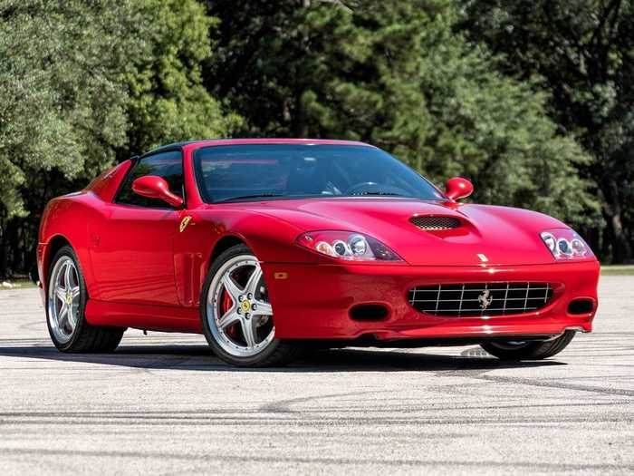 A 2005 Ferrari 575 Superamerica that sold for $246,000.