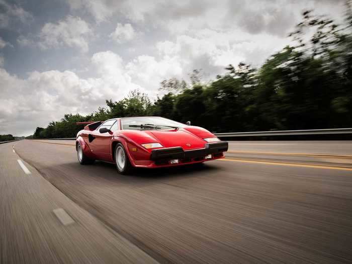 And this gorgeous, red 1987 Lamborghini Countach 5000 QV, sold for $251,000.