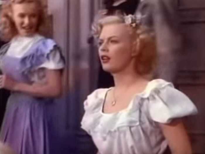 Screen legend Marilyn Monroe appeared as an extra in the 1948 film "Scudda Hoo! Scudda Hay!"