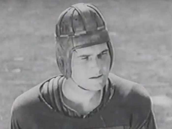 A young John Wayne appeared as a football player in the silent film "Brown of Harvard" in 1926.