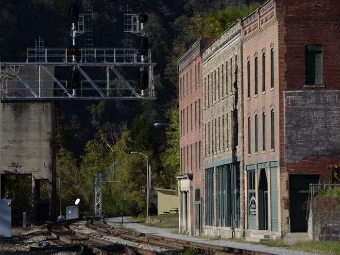 The population in Thurmond, West Virginia, has dwindled to only a handful of residents.