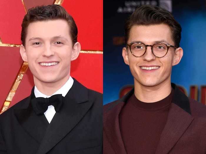 Like his "Spider-Man" co-star, actor Tom Holland knows how to wear a pair of glasses.