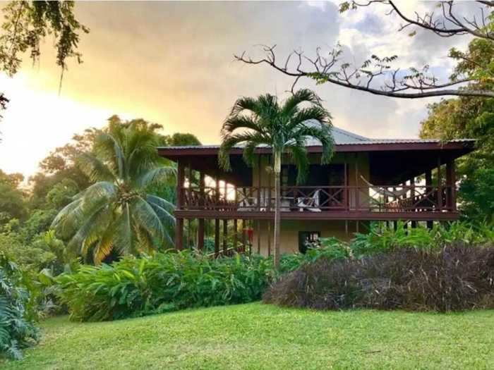 For $150 a night, you and three friends could stay in this tropical wonderland.