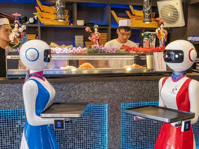 The Gran Caffé Rapallo in Liguria was the first restaurant in Italy to employ robots as waiters.