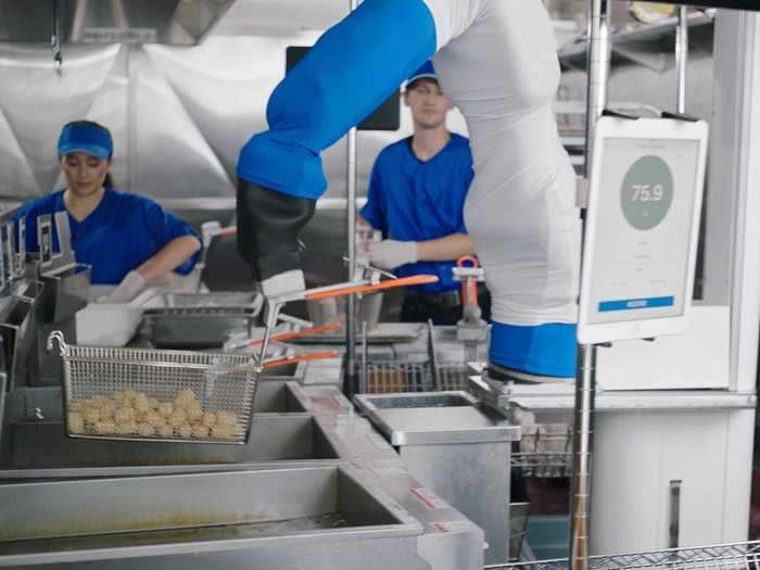 Flippy, a robot chef arm made by Miso Robotics, is used in stadiums and select restaurants. This fall, White Castle will start testing Flippy in one of its restaurants.