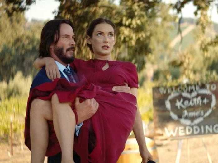 She and Keanu Reeves co-starred in the 2018 romantic comedy "Destination Wedding."