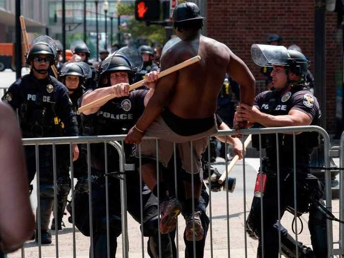 The protest was the latest in two months of demonstrations over Breonna Taylor, a 26-year-old Black woman who was killed in a Louisville home by police.