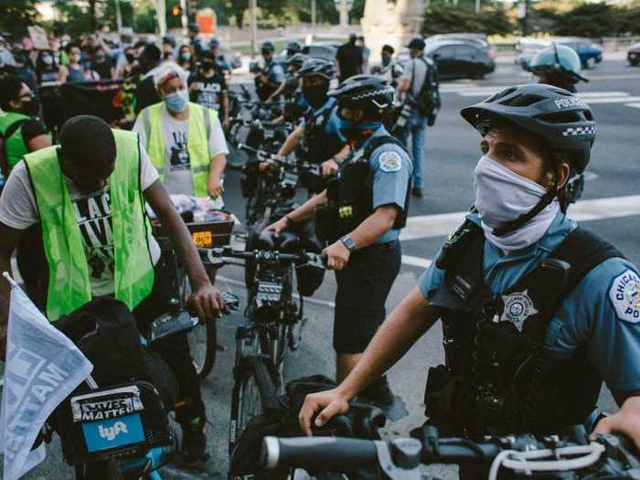 Days after a Justice Department press release said Chicago would receive 100 new federal investigators, the city saw several protests take over downtown on Saturday.