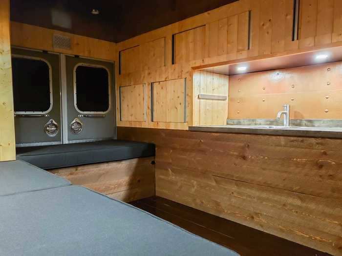 Talley told Business Insider that space is a hot commodity in a tiny home, so he tries to keep it as spacious as possible by not stuffing too many features in it.