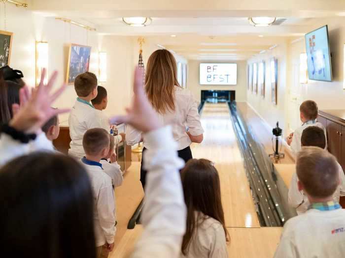 Trump also renovated a bowling alley in the White House residence that dates to the Nixon administration.