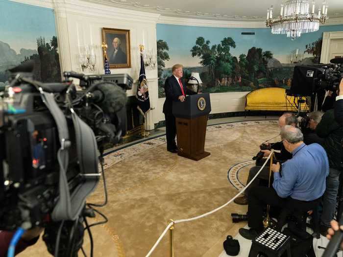 The first lady designed a new rug for the Diplomatic Reception Room, the main entrance off the South Lawn, after foot traffic wore a path across the old one, McLaurin said.