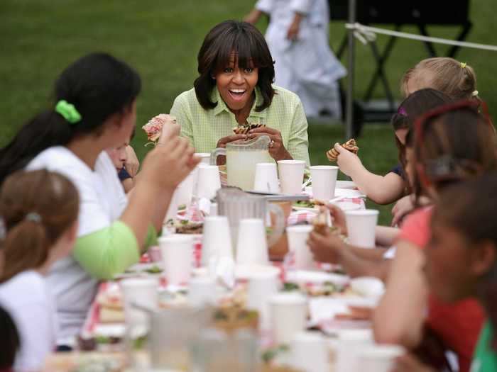 Michelle Obama loves Spanish food, especially jamón, a Spanish dry-cured ham.