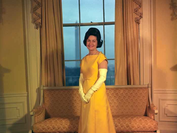 Lady Bird Johnson served peach preserves at every meal.