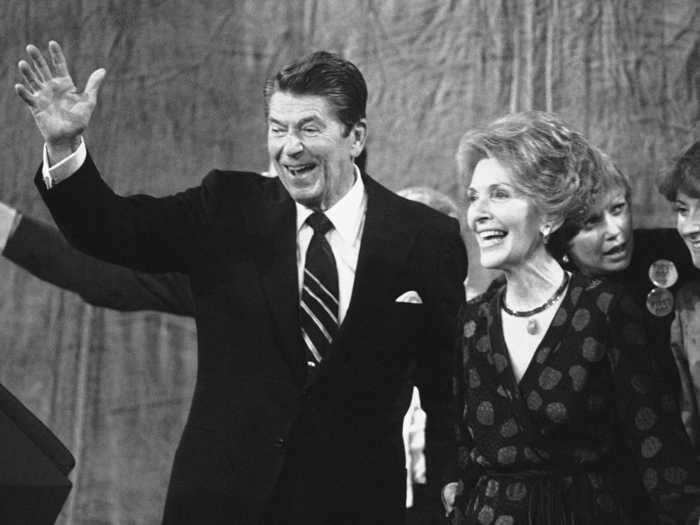 1980: Ronald and Nancy Reagan