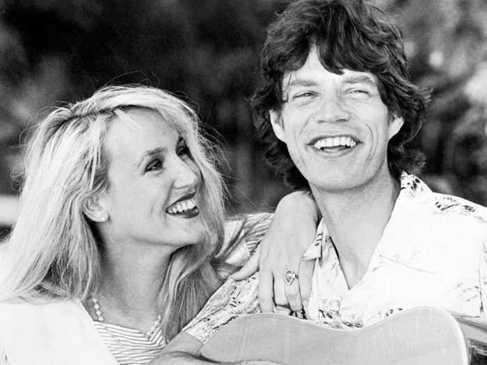 1978: Mick Jagger and Jerry Hall