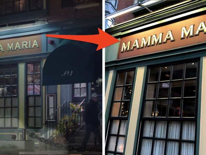 Mamma Maria, where Noah and Elle go on a date in the movie, is a real restaurant.