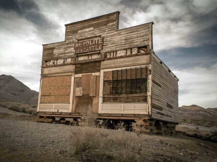 NEVADA: Rhyolite is one of Nevada