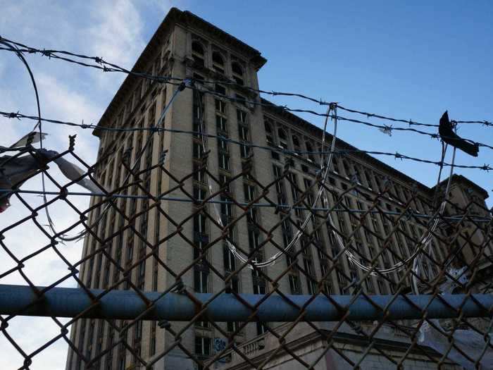 MICHIGAN: The $2.5 million Michigan Central Station sits abandoned in Detroit.