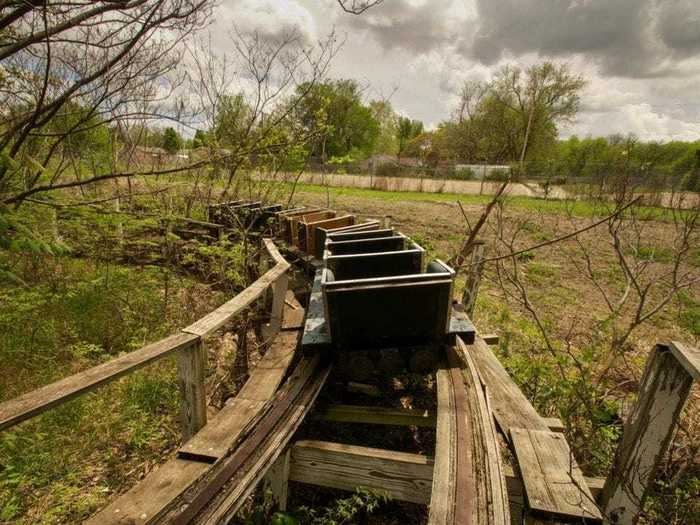 KANSAS: Joyland Amusement Park in Wichita contains skeletons of roller coasters.