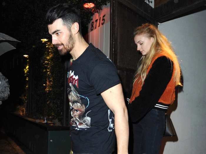 In December 2016, Turner and Jonas were spotted out and about in New York City and Los Angeles on romantic dinner dates and leaving clubs.