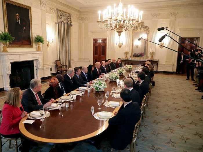 The State Dining Room is where the White House hosts state and holiday dinners.