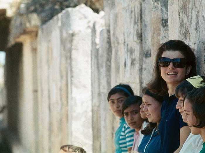 In 1968, Kennedy spent a week in Mexico visiting sites and touring the ruins of Mayan civilizations.