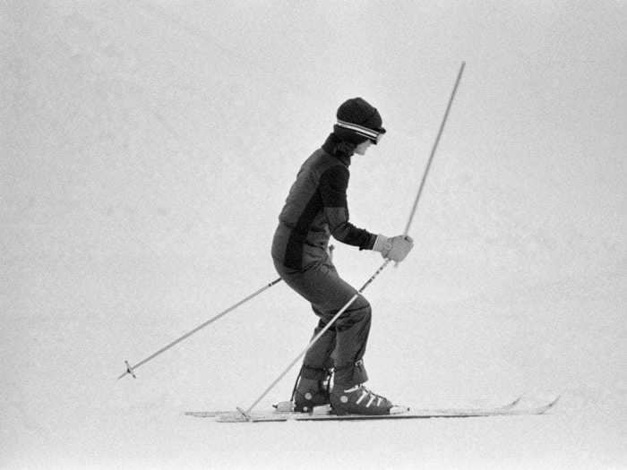 Skiing was another way for Kennedy to showcase her chic fashion choices, as well as a chance to have some fun.