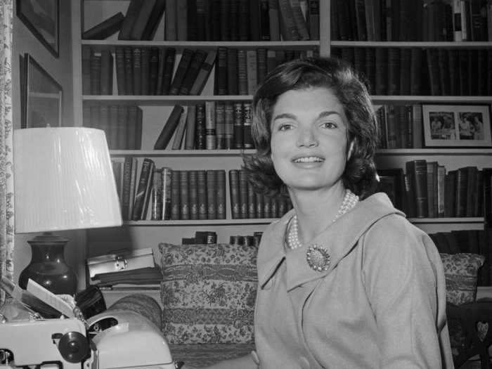 In 1960, John F. Kennedy was the Democratic presidential nominee, and Jackie was pregnant. She would support him by writing a weekly newsletter from home.