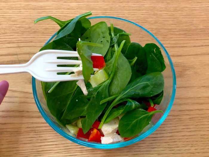 Leafy greens, including bagged salads, can be revived with ice water if they begin to wilt.