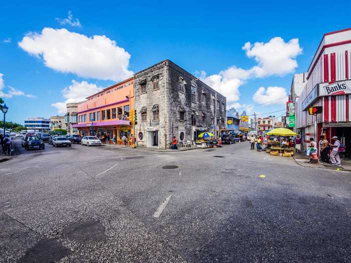 You can head into Bridgetown to pick up your groceries ...