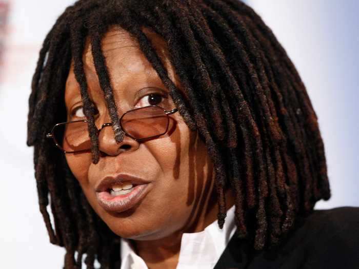Whoopi Goldberg secured her EGOT with a comedy recording, a movie role, her hosting gig on the View, and a producer credit on Broadway.