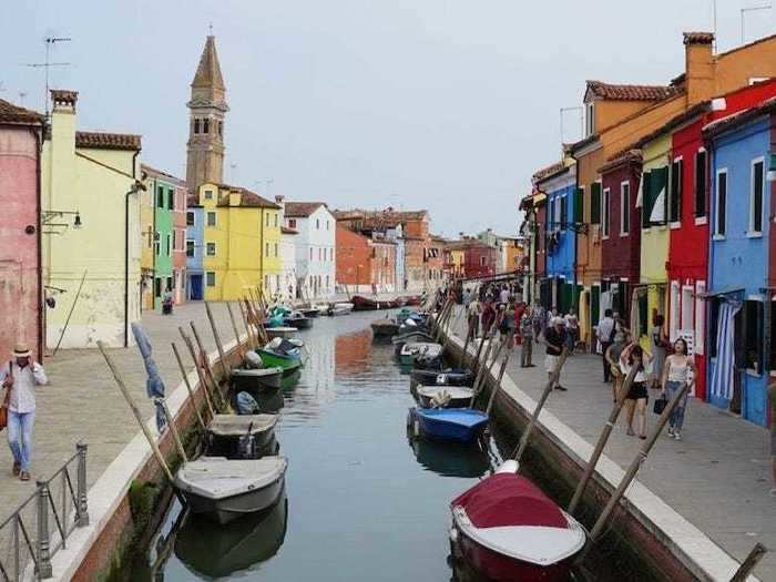 Instead of walking around the packed city of Venice, take a trip to Burano.