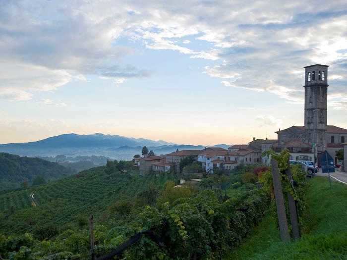 Take a trip through Prosecco Road, which sits between the towns of Conegliano and Valdobbiadene.