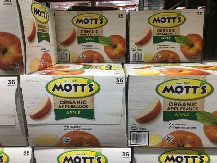 Great for packed lunches, Mott