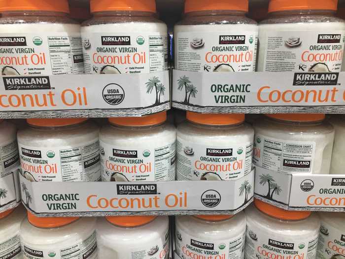 This massive tub of coconut oil can be used in a number of dishes.