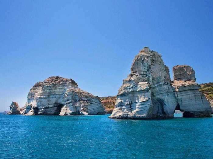 10. Kleftiko Beach, Milos, Cyclades