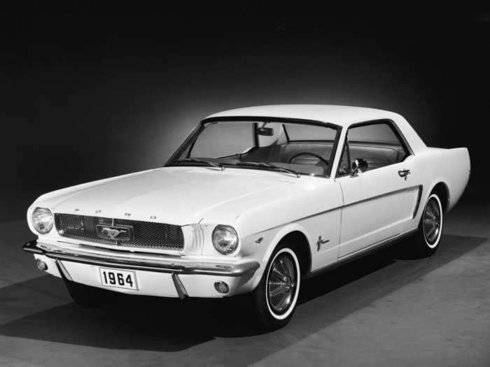 The Ford Mustang was released in 1964, and it was marketed as an affordable sports vehicle.