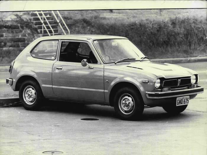 The Honda Civic first came out in 1973, and was introduced in a three-door hatchback and sedan version.