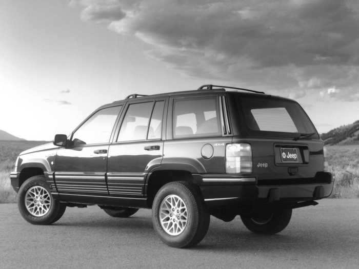 The Jeep Grand Cherokee was introduced in 1993 as a powerful on-road and off-road vehicle.