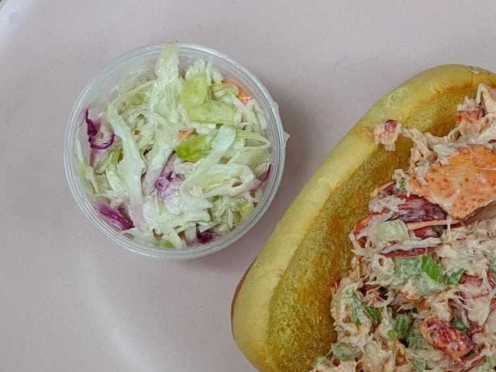 We found that the coleslaw at Clam Bar was a little more vinegary and tangy. Though lighter and more refreshing, I like my coleslaw creamy and heavy, like the one at The Lobster Roll.