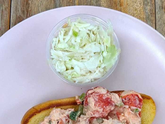 Both my husband, who helped me with this taste test, and I preferred the coleslaw at Lobster Roll, which was creamy and sweet. Its recipe definitely includes sugar.