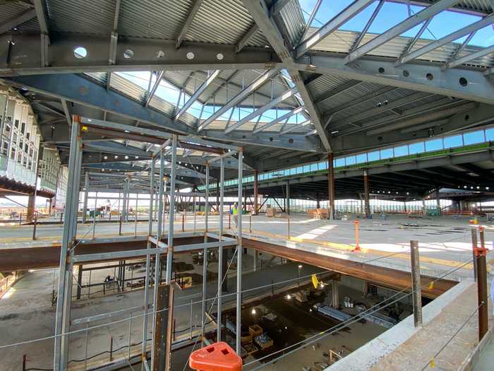 Terminal 1 will have three levels consisting of a departures level, arrivals level, and a concourse level.