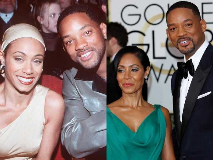 Rapper Will Smith and Jada Pinkett Smith tied the knot in 1997.