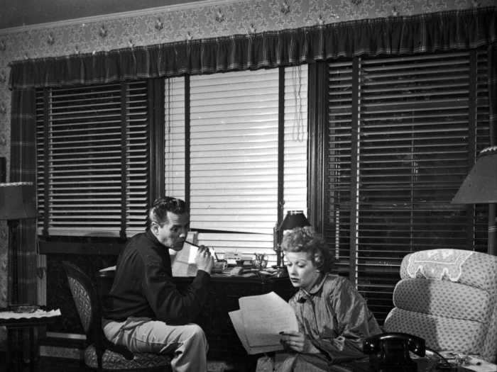 Lucille Ball and Desi Arnaz used to get a lot of work done for their sitcom "I Love Lucy" in their California home.